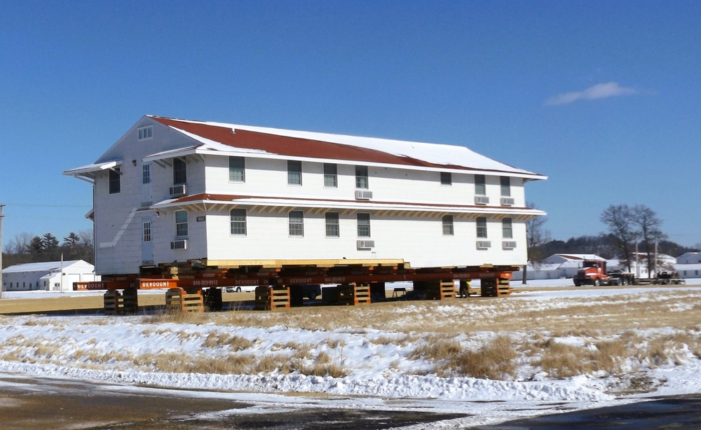 Relocation of World War II-era barracks at Fort McCoy