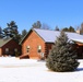 Cabins are available to rent year-round at Fort McCoy’s Pine View Campground; winter offers a unique experience