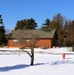 Cabins are available to rent year-round at Fort McCoy’s Pine View Campground; winter offers a unique experience