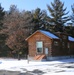 Cabins are available to rent year-round at Fort McCoy’s Pine View Campground; winter offers a unique experience