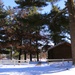 Cabins are available to rent year-round at Fort McCoy’s Pine View Campground; winter offers a unique experience