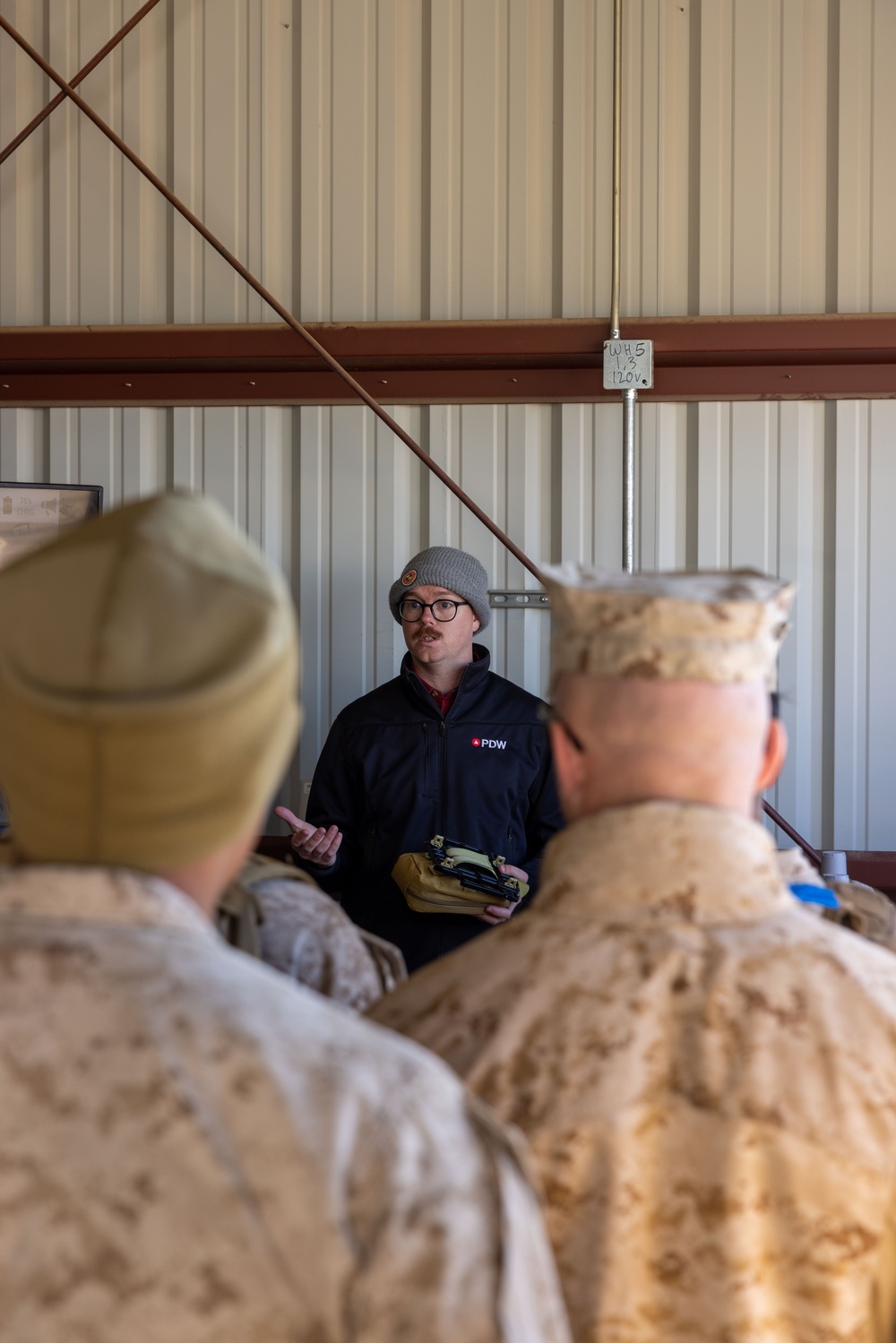 TTECG Marines demonstrate emerging technology to 4th Marine Division during AFX 1-25