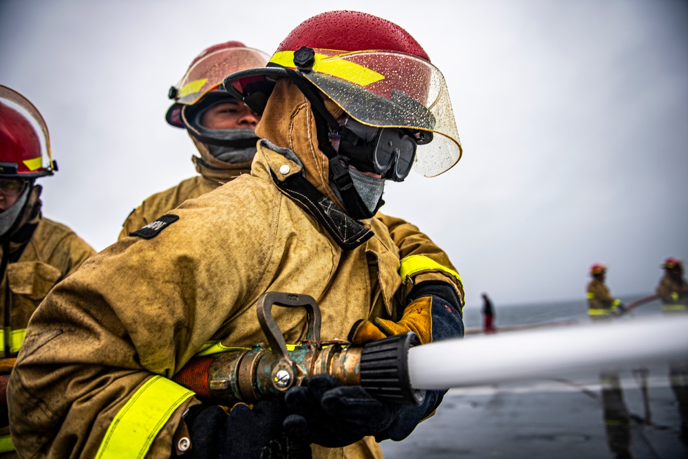 Nimitz Conducts a General Quarters Drill