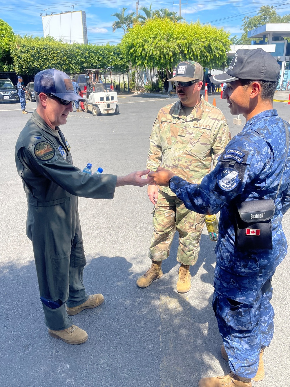 U.S. Air National Guard, El Salvador Air Force exchange patches