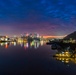 Colorful sunrise over Pittsburgh riverways