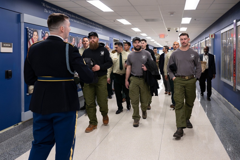 California Wildfire Firefighters Tour Pentagon