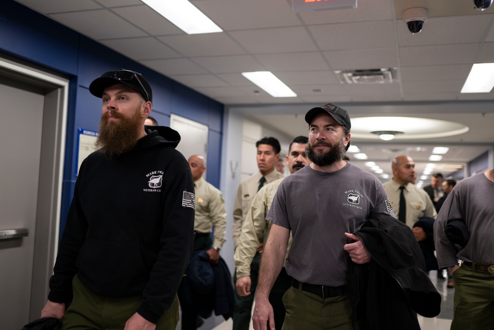 California Wildfire Firefighters Tour Pentagon