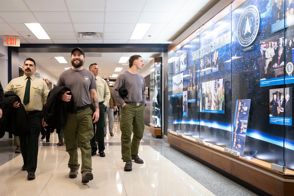 California Wildfire Firefighters Tour Pentagon