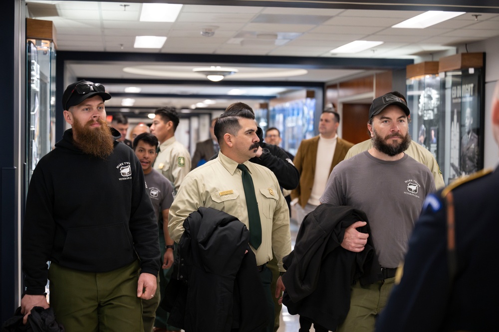 California Wildfire Firefighters Tour Pentagon