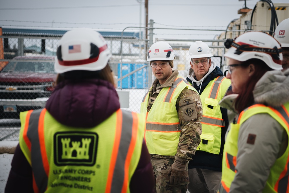 Baltimore District leadership visits site of former SM-1A nuclear power plant in Alaska