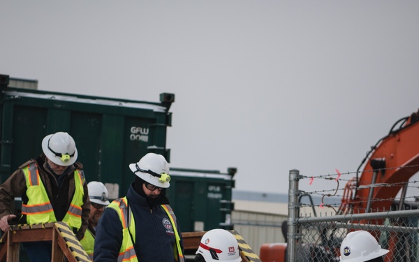 Baltimore District leadership visits site of former SM-1A nuclear power plant in Alaska