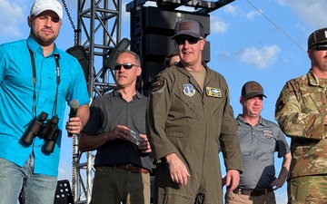 On stage at the Ilopango Air Show 2025