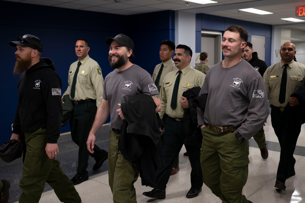 California Wildfire Firefighters Tour Pentagon