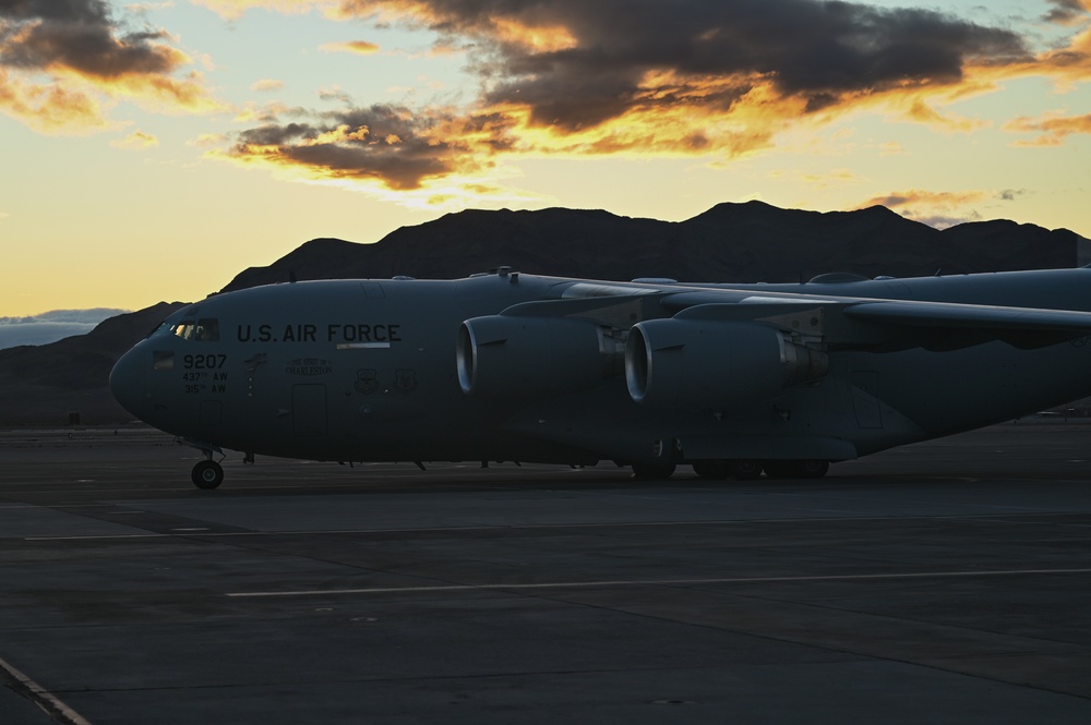 Bamboo Eagle 25-1 C-17 Globemaster III at Sunrise