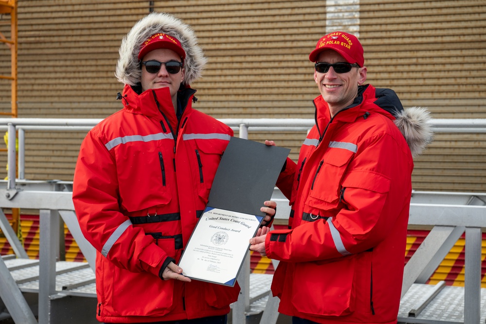 USCGC Polar Star (WAGB 10) conducts operations in McMurdo Sound during Operation Deep Freeze