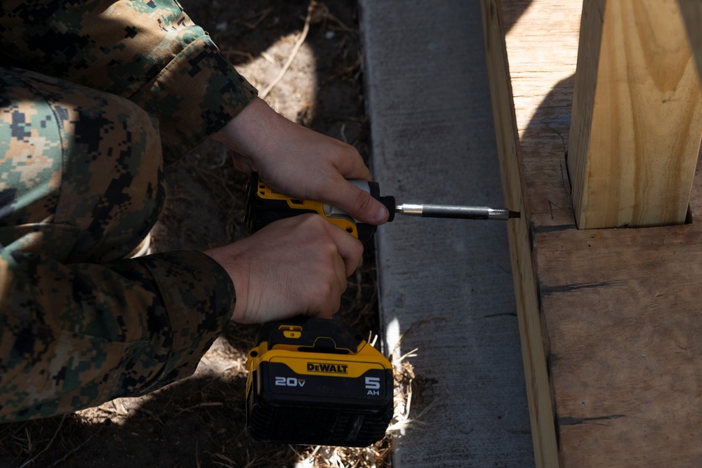 Marines with MWSS-272 undertake construction projects in the Bahamas