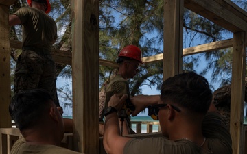 Marines with MWSS-272 undertake construction projects in the Bahamas