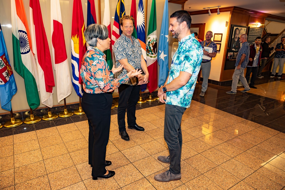 Assistant Secretary Emil Stojanovski, Department of Foreign Affairs and Trade (Australia), visits at the Daniel K. Inouye Asia-Pacific Center for Security Studies