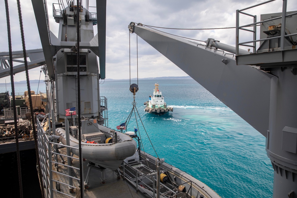 USS Rushmore (LSD 47) departs Okinawa, Japan