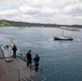 USS Rushmore departs Okinawa, Japan