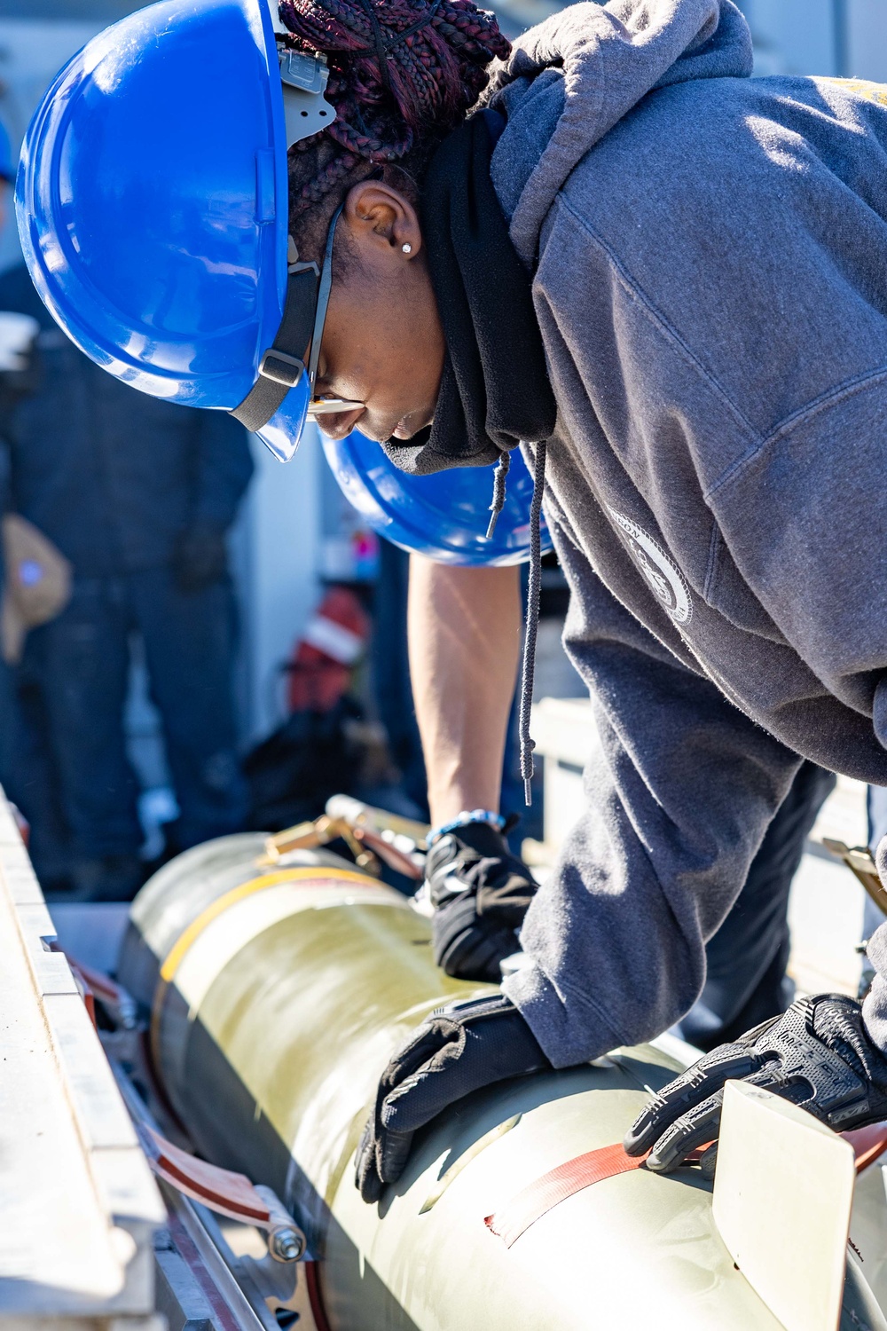 USS Ralph Johnson Ammo Onload