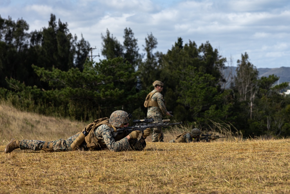 12th MLR Marines Execute a Fire and Movement Range