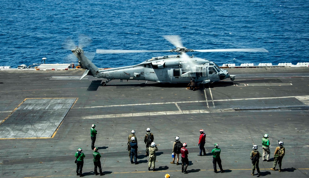 USS Carl Vinson (CVN 70) Conducts Routine Flight Operations in the Celebes Sea