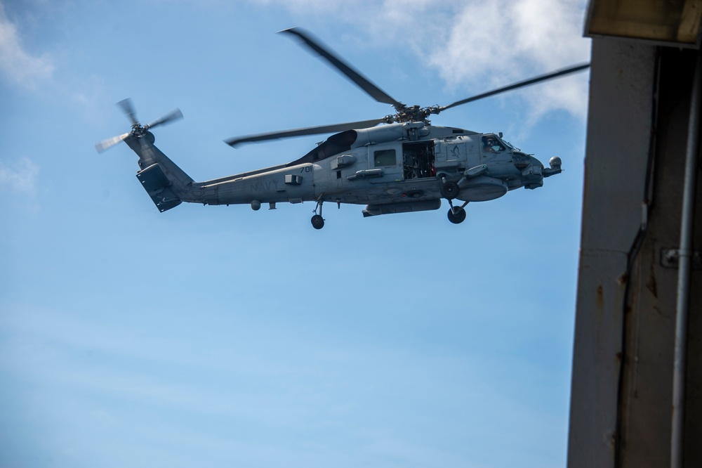 USS Carl Vinson (CVN 70) Conducts Routine Flight Operations in the Celebes Sea