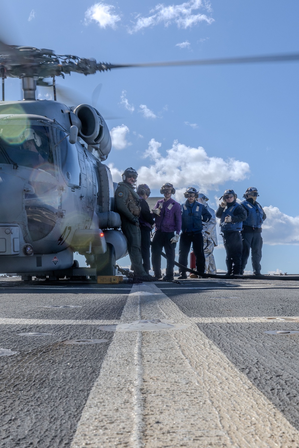 USS Ralph Johnson Flight Operations