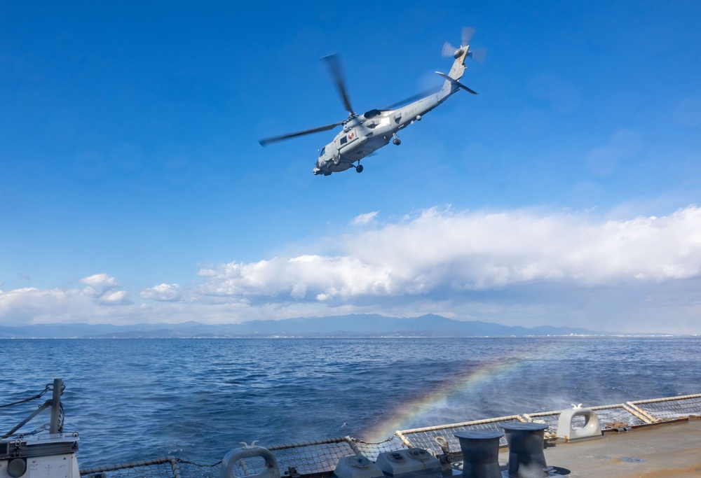 USS Ralph Johnson Flight Operations