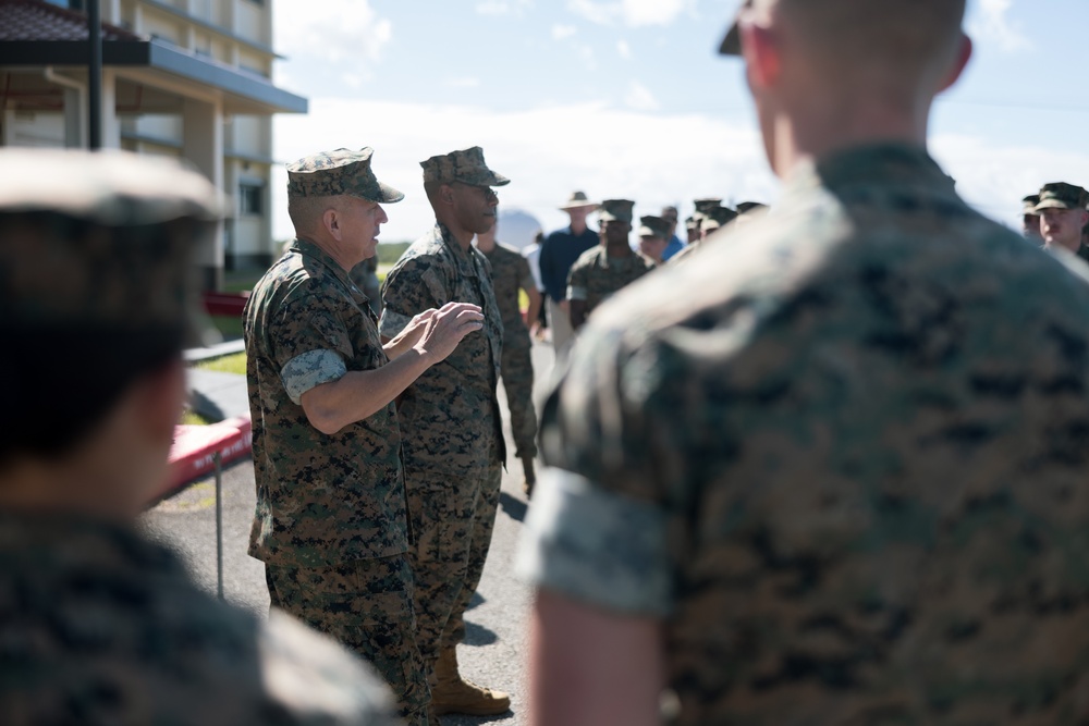 Staff Sgt. Dixon recognized as MCICOM Marine of the Year during formation