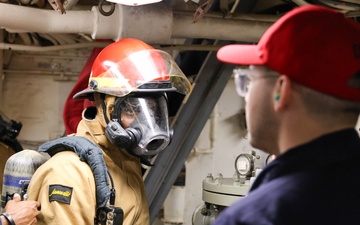 General Quarters Exercise Aboard USS The Sullivans.