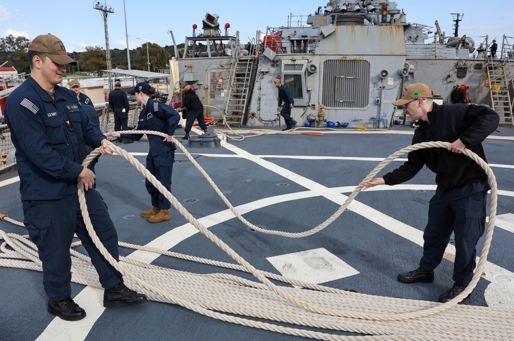 Sea and Anchor Aboard USS The Sullivans