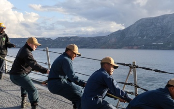 Sea and Anchor Aboard USS The Sullivans