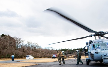 HSC-12 medevac training with 3rd Light Armored Reconnaissance Battalion