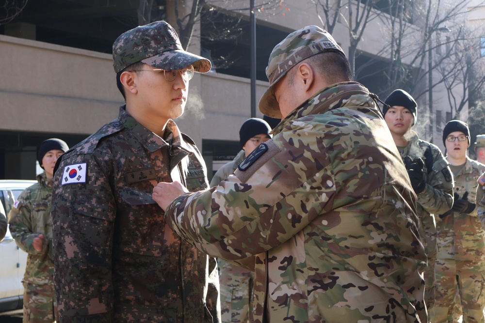 Honoring Service and New Beginnings: KATUSA Soldiers Bid Farewell at 35th ADA ETS Ceremony