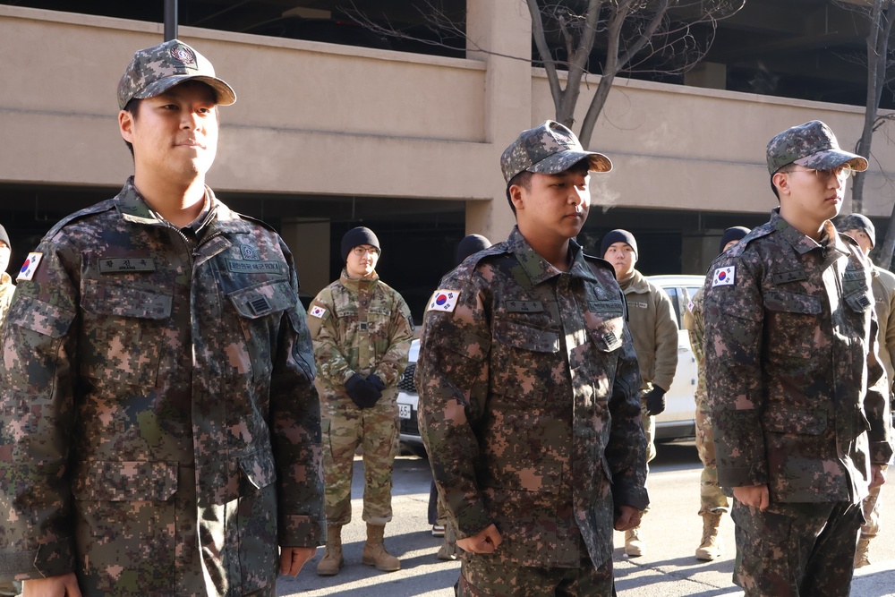 Honoring Service and New Beginnings: KATUSA Soldiers Bid Farewell at 35th ADA ETS Ceremony