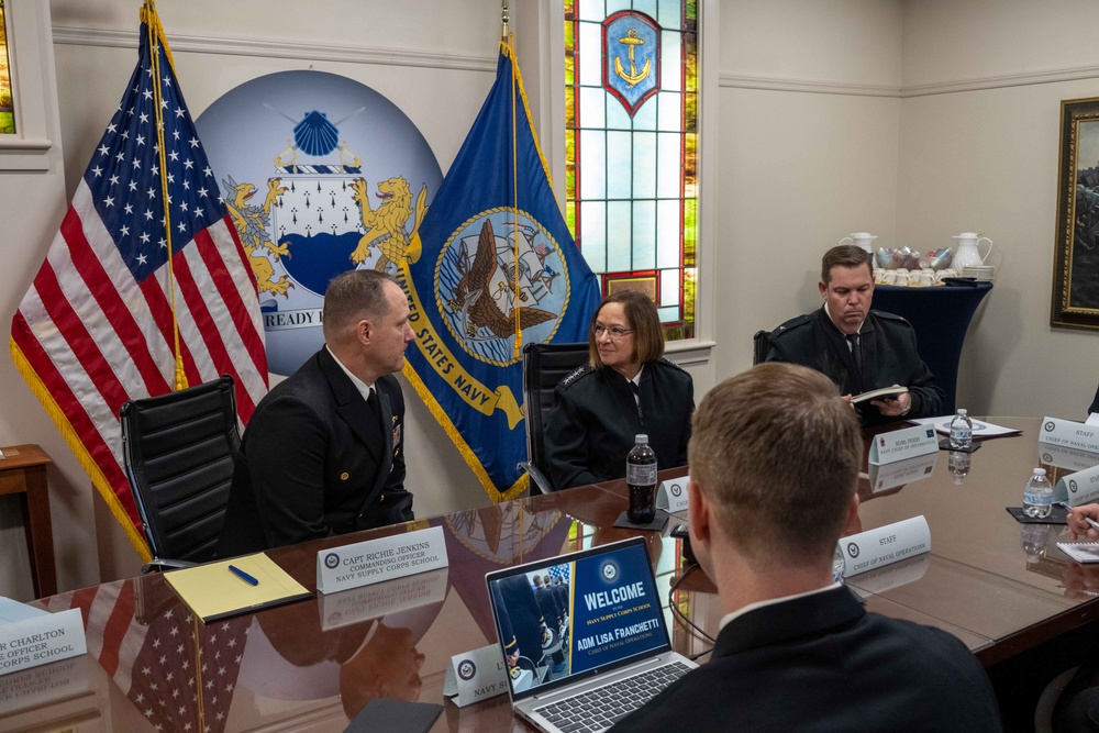 CNO Visits Navy Supply Corps School