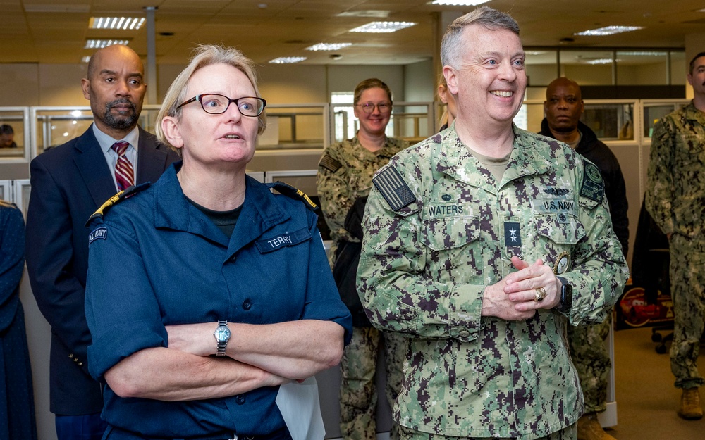 Royal Navy Rear Admiral Jude Terry Visits Commander, Navy Recruiting Command