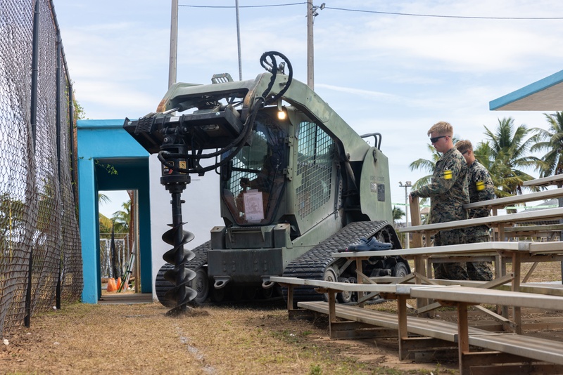 Marines with MWSS-272 undertake construction projects in the Bahamas