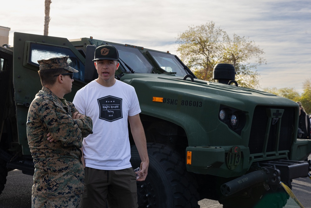 The Commandant’s Own and MWSS-371 support the annual Bull of the Desert Strongman Competition