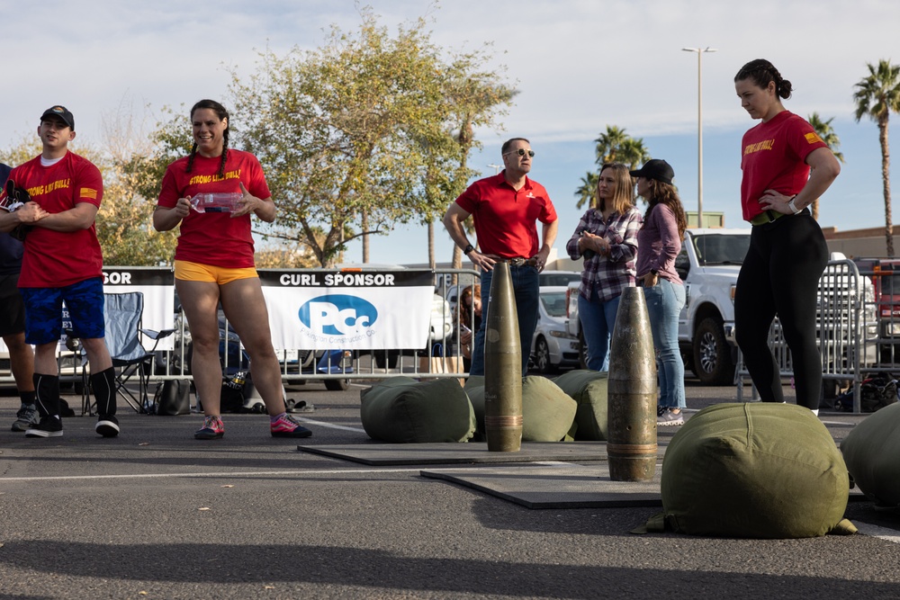 The Commandant’s Own and MWSS-371 support the annual Bull of the Desert Strongman Competition