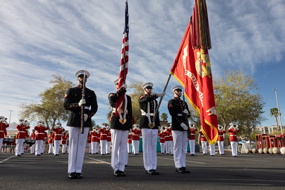 The Commandant’s Own and MWSS-371 support the annual Bull of the Desert Strongman Competition