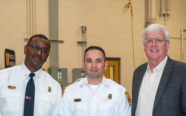 Kirtland Fire Department coining ceremony