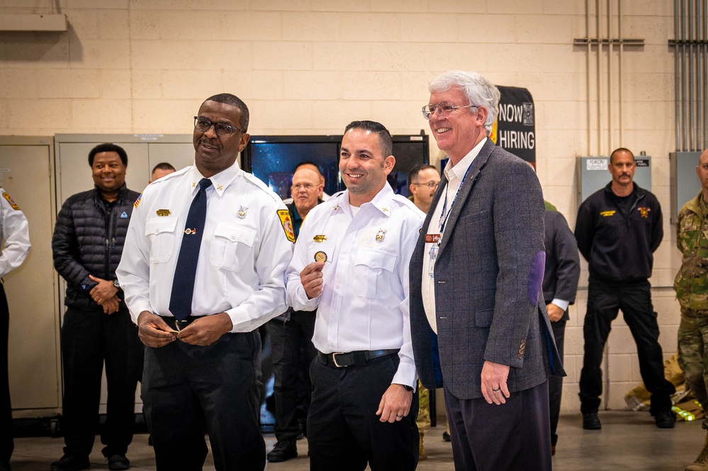 Kirtland Fire Department coining ceremony