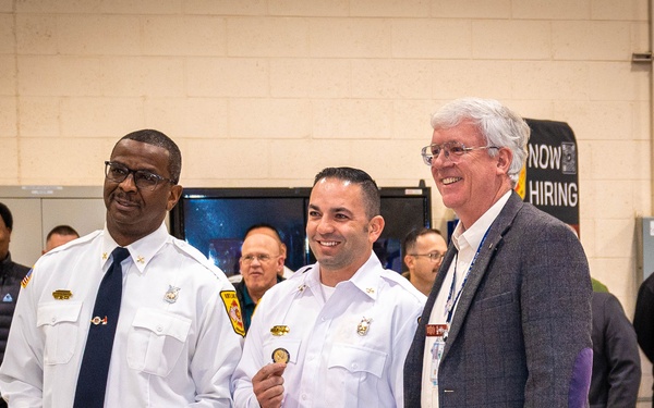 Kirtland Fire Department coining ceremony