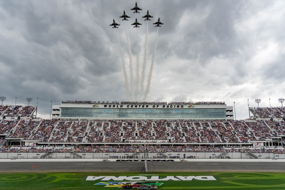 Thunderbird flyover the 67th annual Daytona 500