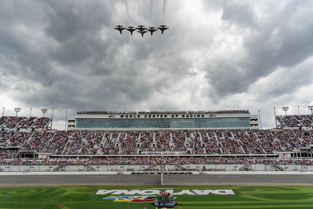 Thunderbird flyover the 67th annual Daytona 500