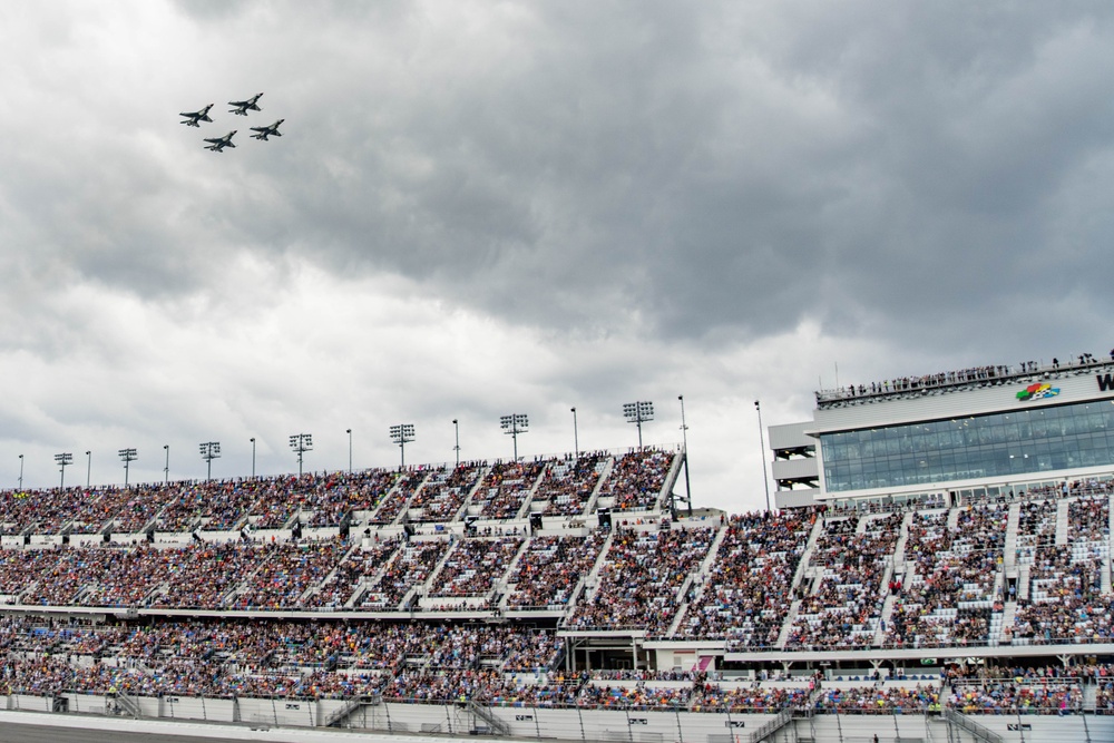 Thunderbird flyover the 67th annual Daytona 500