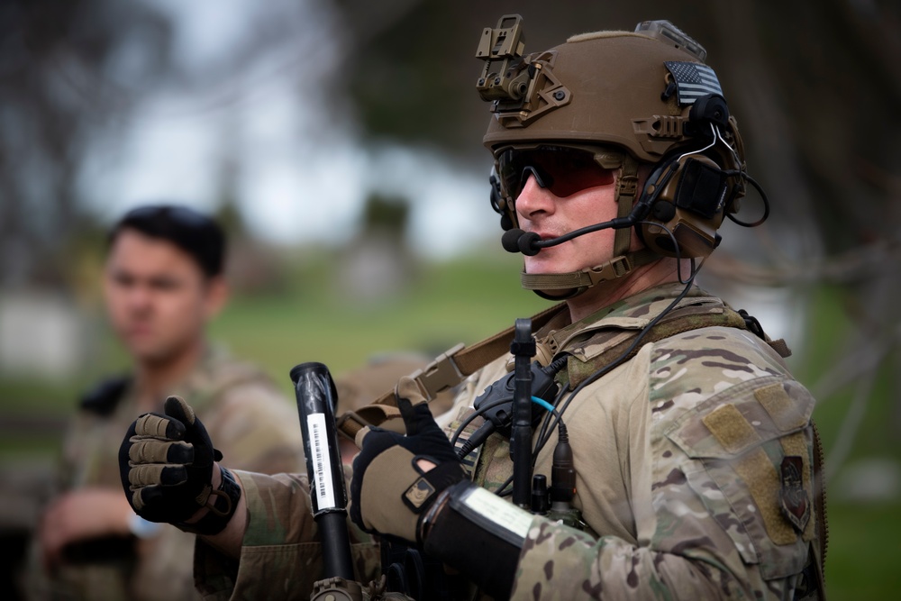 921st CRS practices security forces procedures